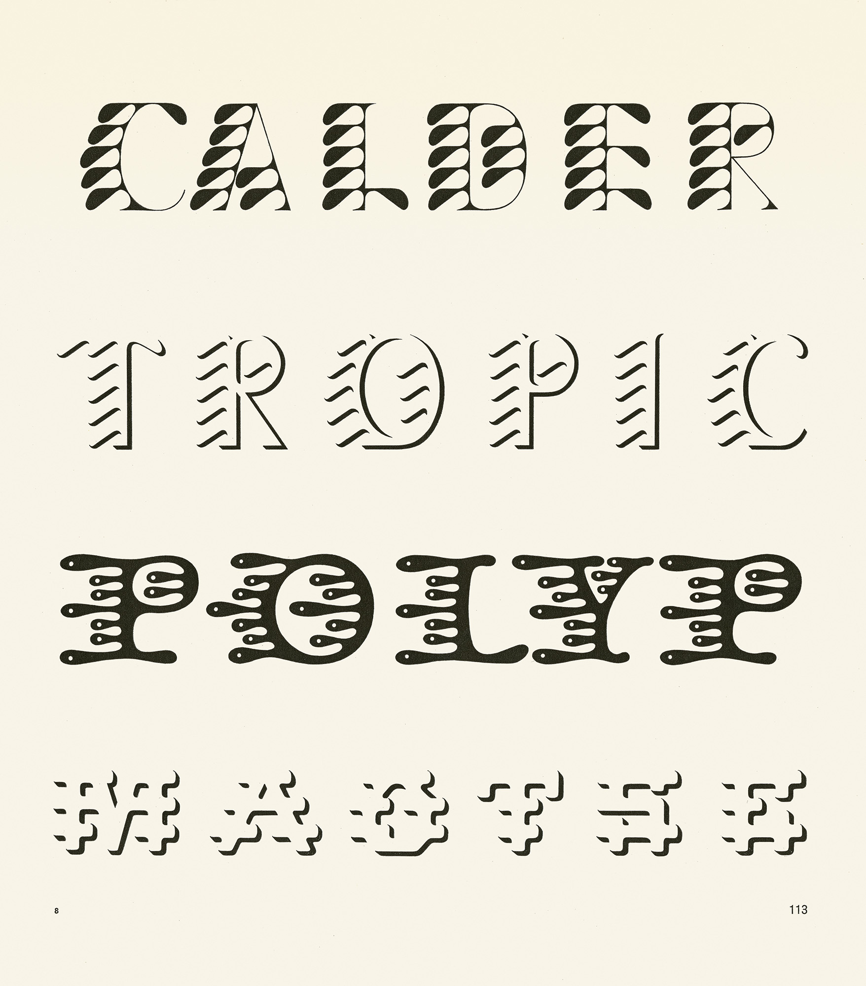 Walter F. Haettenschweiler, Calder, in: Armin Haab, Walter F. Haettenschweiler (Hg.), Lettera 2, 1961